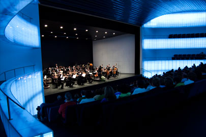 Orkestra Badajoz moderno eta gogotsueneko Kongresu Jauregiko Auditorioan
