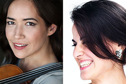 Viviane Hagner biolinista eta Zoe Nicolaidou sopranoa, Euskadiko Orkestra Sinfonikoaren bakarlari gonbidatuak datorren kontzertu-programan