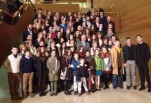 Familiares de Usandizaga en el reestreno de 