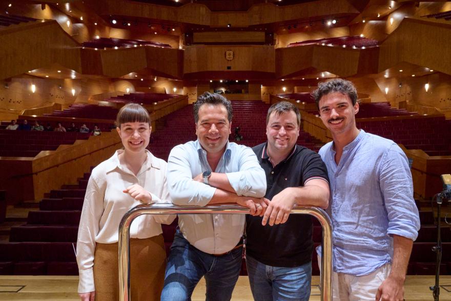 Sara Liton, Robert Treviño, Aritz Labrador, Joshua Franken. Ekainak 5, Euskalduna Bilbo. Argazkia: Enrique Moreno Esquibel